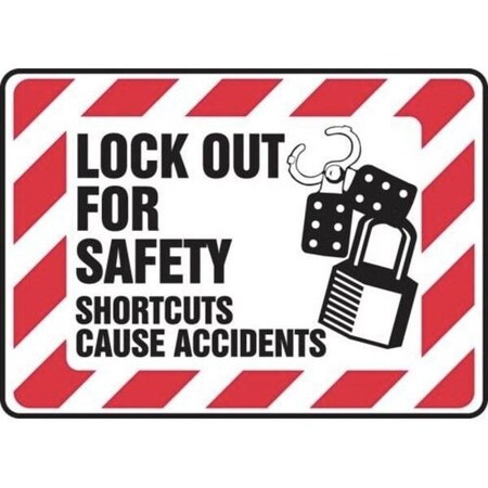 Accuform Safety Sign LOCK OUT FOR SAFETY  MLKT503XL MLKT503XL